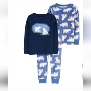 Carter's kids 3 pcs set 
Cotton and fleece
Size 6 y